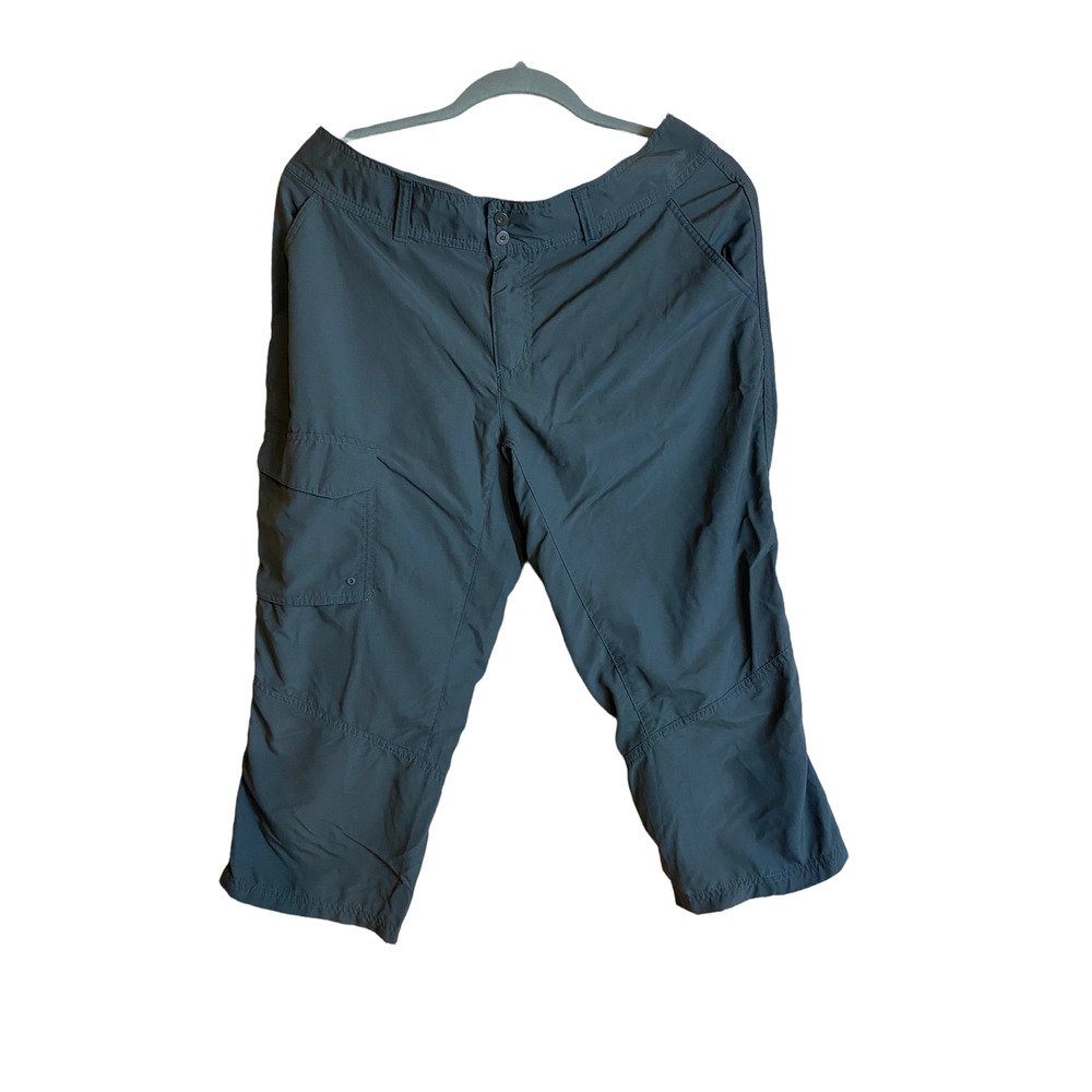 Columbia PFG Omni-Shade Sun Protection Grey Cropped Utility Pants Size 10